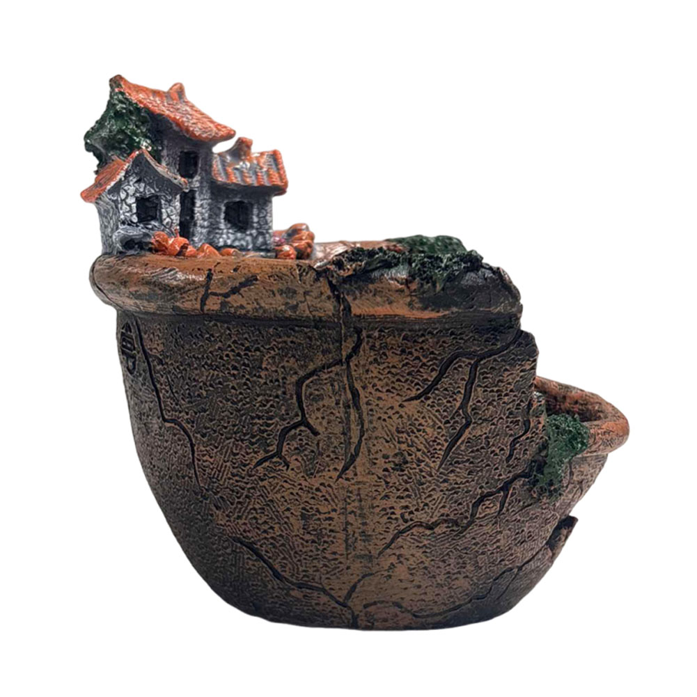 Echeveria Succulent - Vaso Decorativo Vintage para Suculentas, Suporte